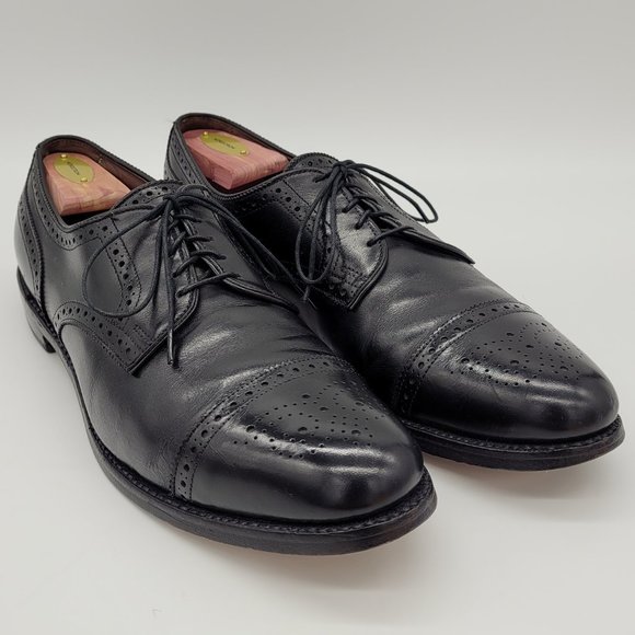 Allen Edmonds Black Sanford Cap-Toe Derby Shoes - Size 12 AAA display picture 3